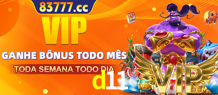 Banner promocional do d11 oferecendo 100% de recompensas adicionais contínuas para quem fizer o login diário (Daily sign-in), com um mascote de coelho.