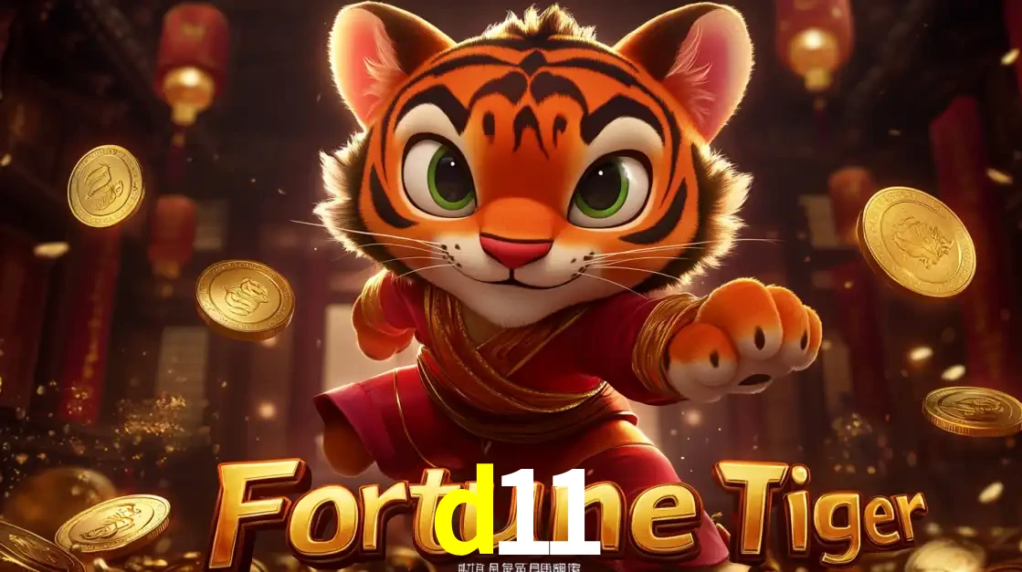 O carismático mascote do jogo de slot Fortune Tiger, um tigre fofo em pose de artes marciais, pronto para trazer sorte e multiplicadores de ganhos no cassino online d11.
